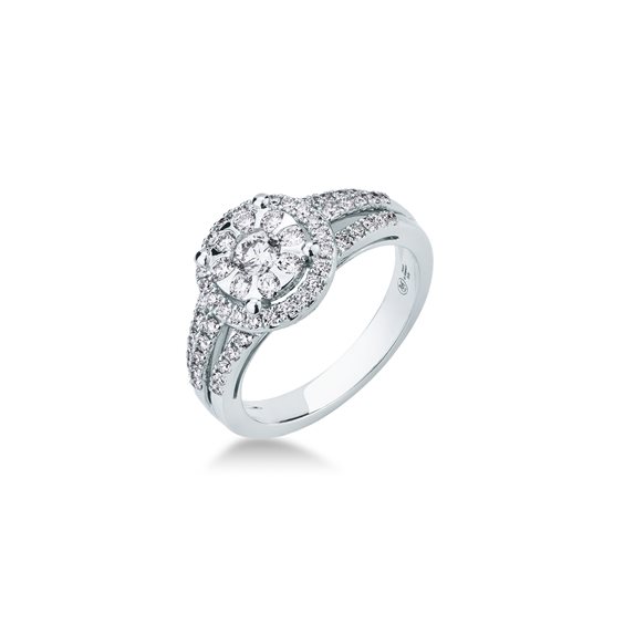Anillo Mirco Visconti Mujer in Oro blanco Diamante 0.87 Ct ABA1307 - ABA1307